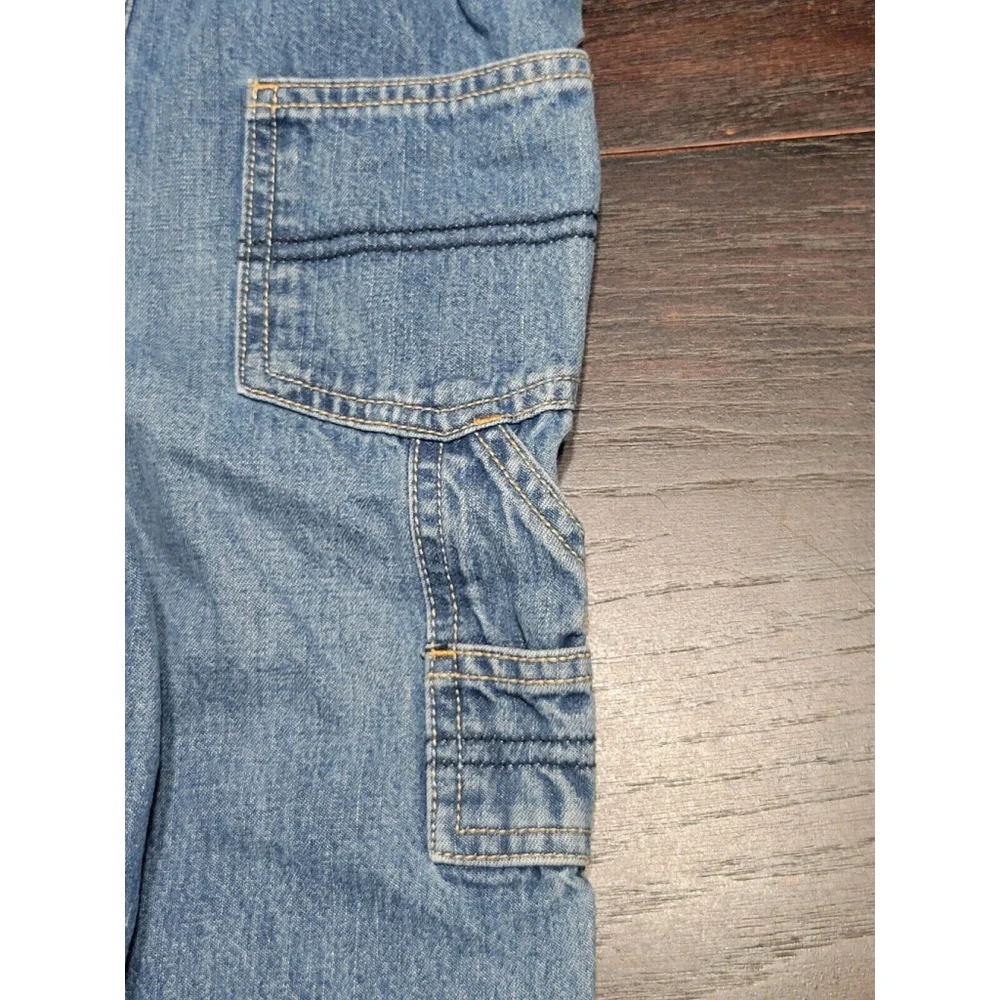 Vtg Oshkosh BGosh Vestbak Overalls Denim 18 Months Carpenter USA Made 80s 90s